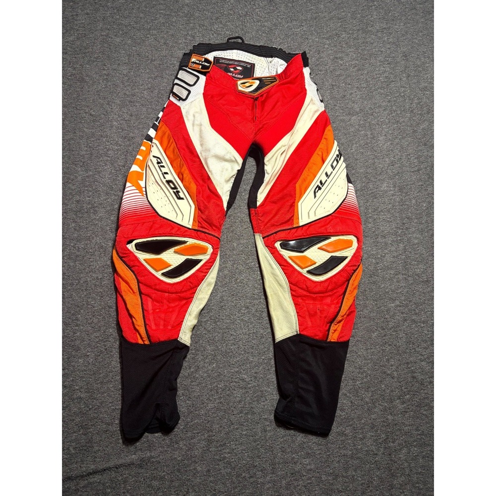 Alloy SX-1 Motocross Pants Mens 28 Multicolor Stretch Performance Biker Racing